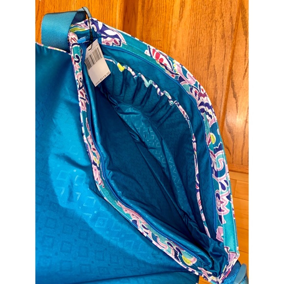 Vera Bradley Lighten Up Messenger Bag Waikiki Blue - Picture 5 of 11